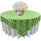 Square Tablecloth 72 x 72 Inch Gingham Checkered Polyester Overlay Use